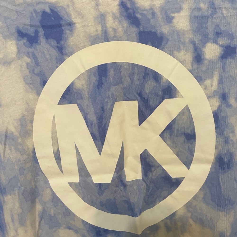Michael Kors Blue Tie-Dye Short Sleeve Tee - Picture 2 of 5